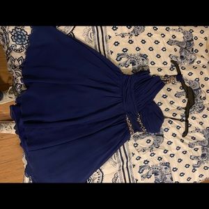 Blue shirt dress!